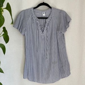 Old Navy top / size S / navy and white